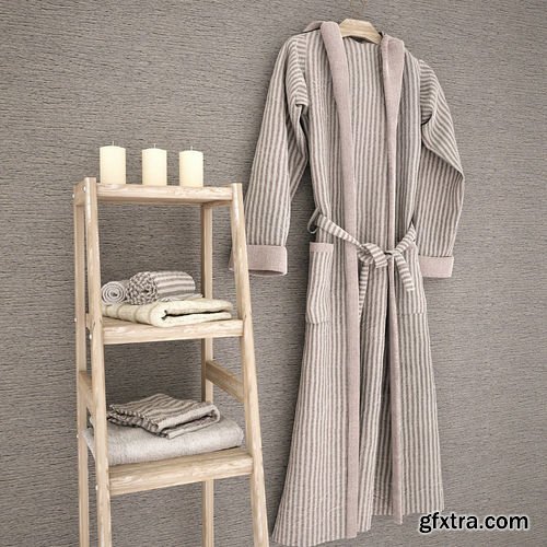 Bathrobe and towels