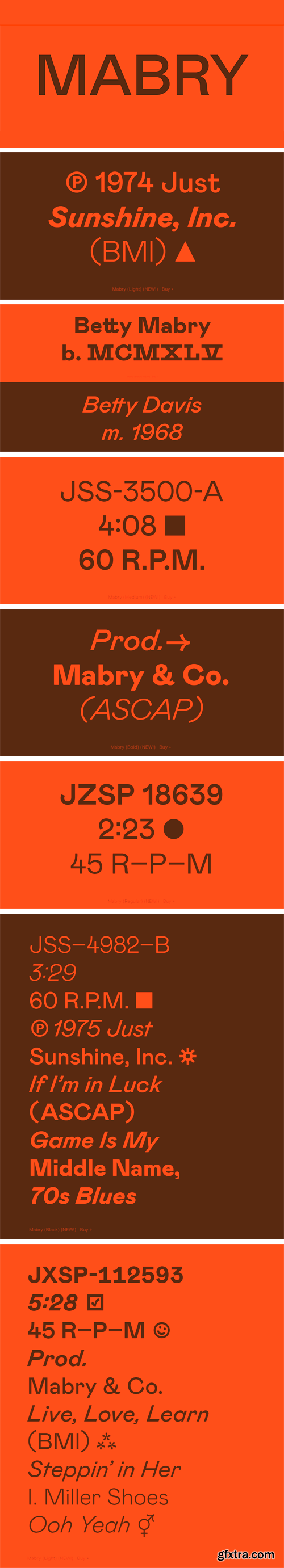 Mabry Font Family