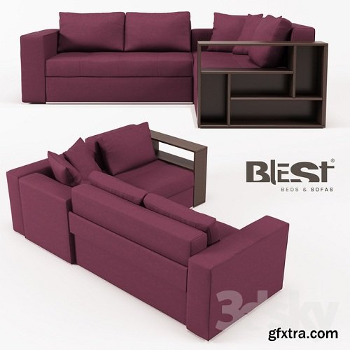 Divan modular Kvanti Sofa 3d Model