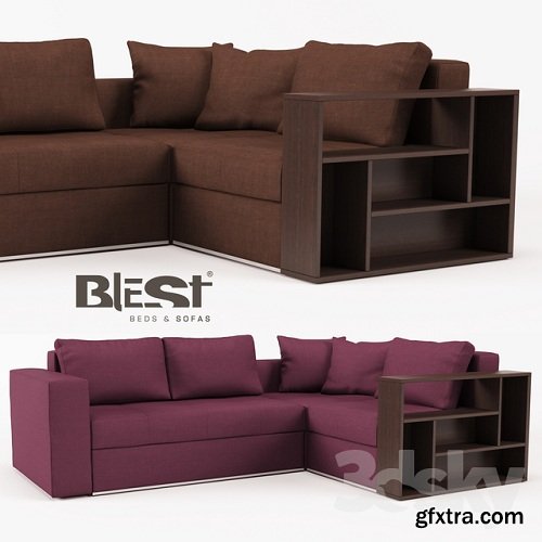 Divan modular Kvanti Sofa 3d Model