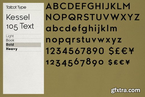 Kessel 105 Text Font Family