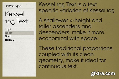 Kessel 105 Text Font Family