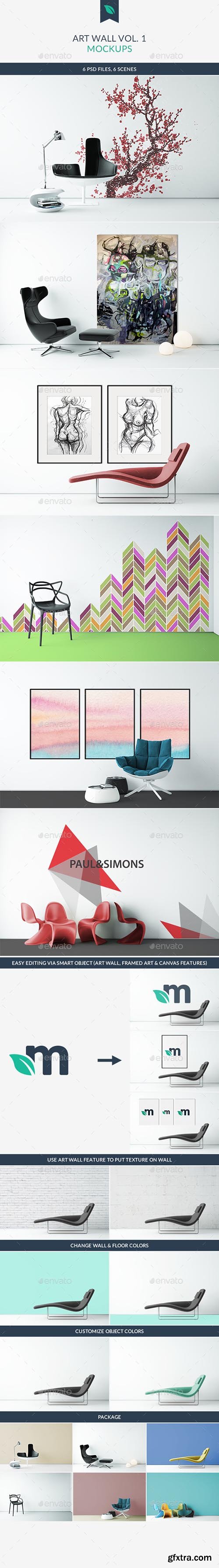 Art Wall Mockups Vol.1 10144650