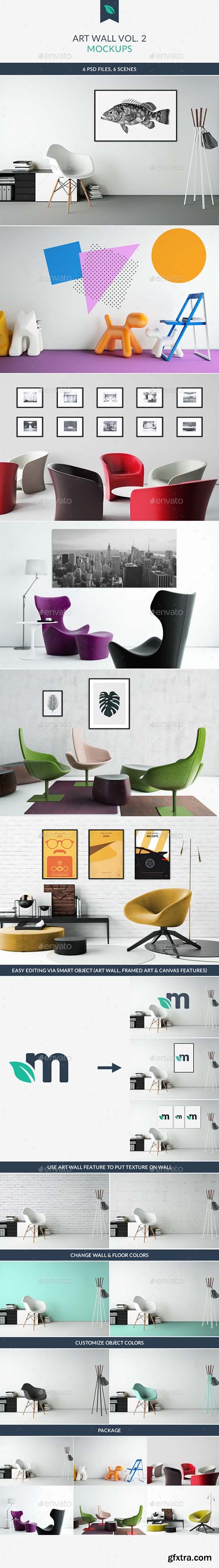 Art Wall Mockups Vol.2 19483421