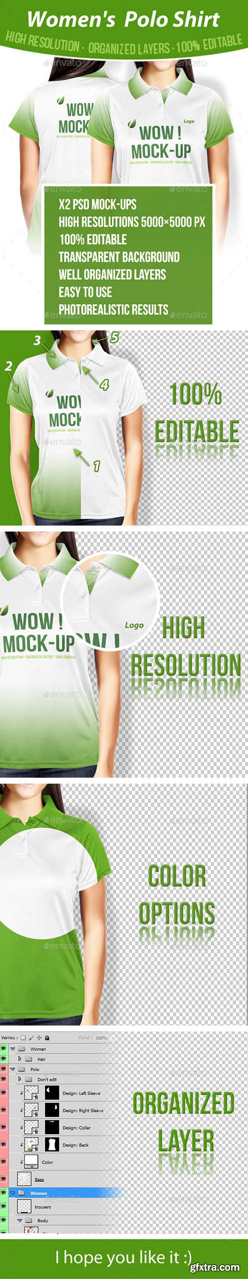 Women Polo Shirt Mock-up 22070050