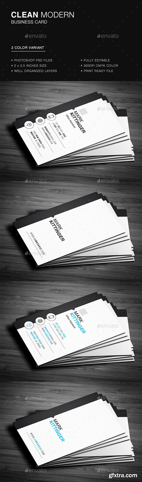 Clean Vertical Business Card 22070374