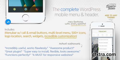 CodeCanyon - Touchy v3.1 - WordPress Mobile Menu Plugin - 6961708