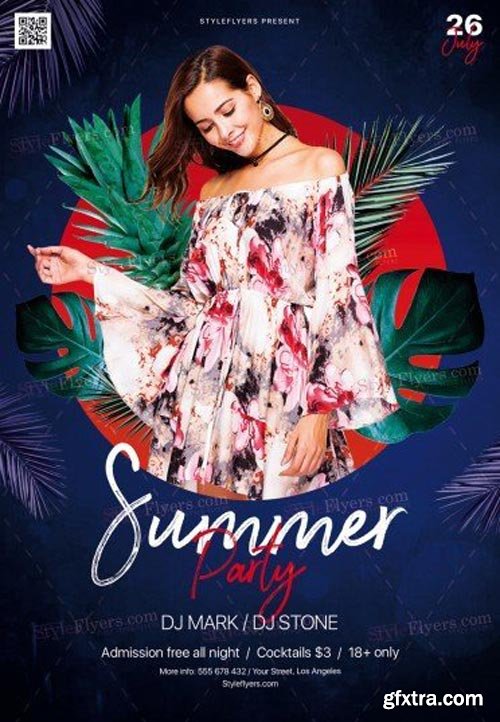 Summer V15 2018 PSD Flyer Template