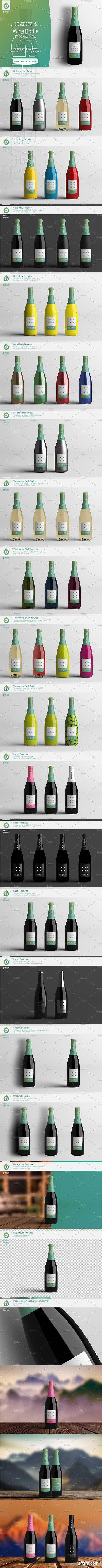 CM - Wine Bottle Mock-Up 2 (V3.0) 2633938