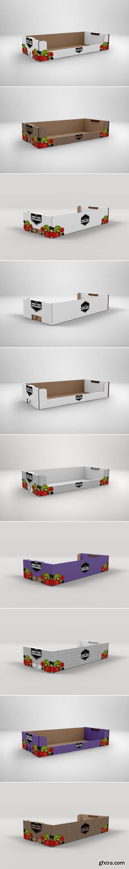 Retail Shelf Box No.08 Packaging Mockup