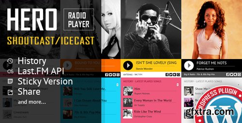 CodeCanyon - Hero v1.6.4 - Shoutcast and Icecast Radio Player With History - WordPress Plugin - 19364283