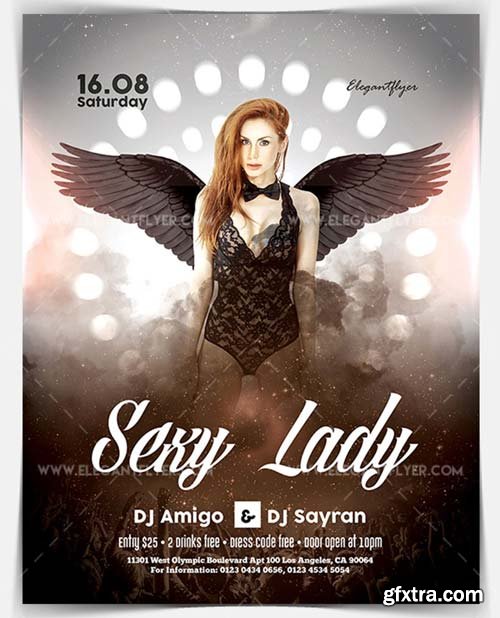 Sexy Lady V4 2018 Flyer PSD Template