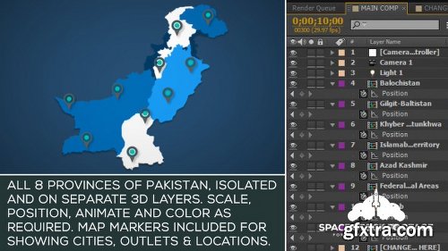 Videohive Pakistan Map Kit 18546869