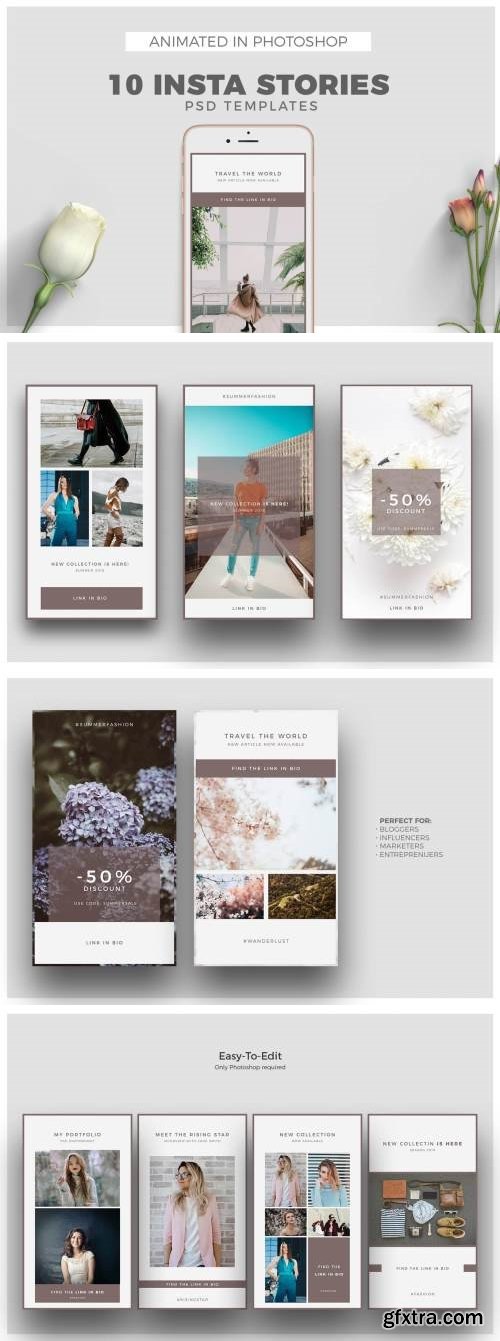 Minimal Animated Instagram Stories Templates