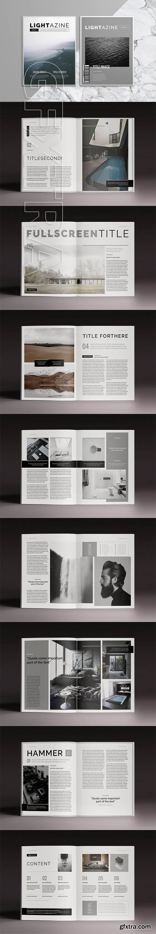 Lightazine Indesign Magazine Template