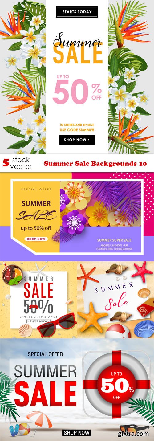 Vectors - Summer Sale Backgrounds 10