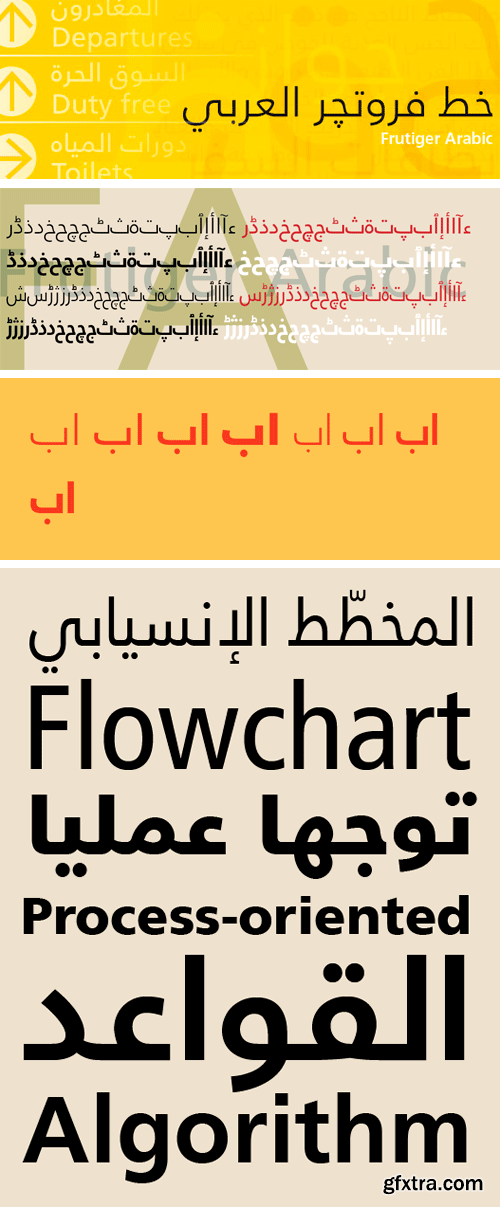 Frutiger Arabic Font Family