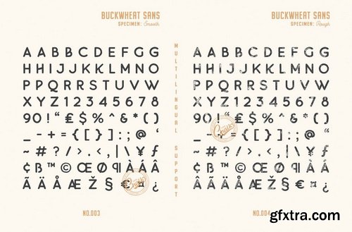 Buckwheat Vintage Font Collection