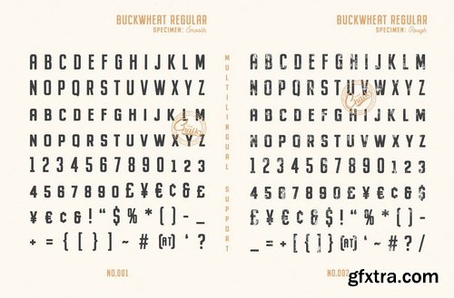 Buckwheat Vintage Font Collection