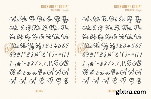 Buckwheat Vintage Font Collection