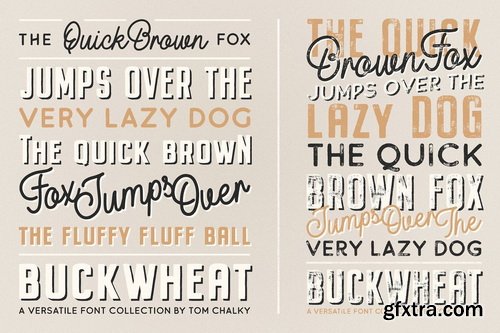 Buckwheat Vintage Font Collection