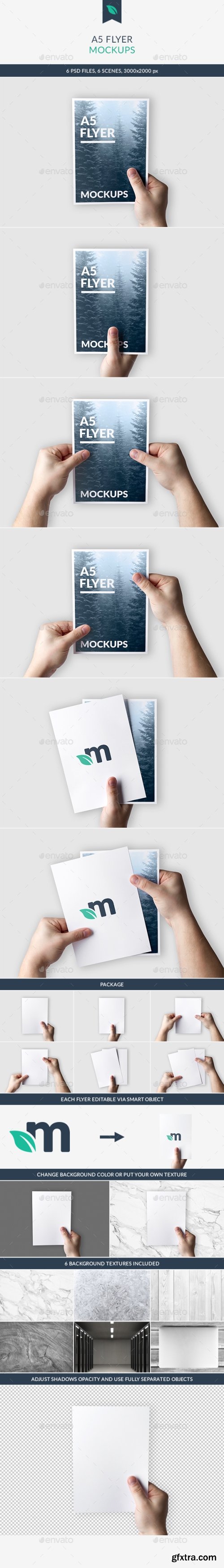 Graphicriver - A5 Flyer Mockups 21356824