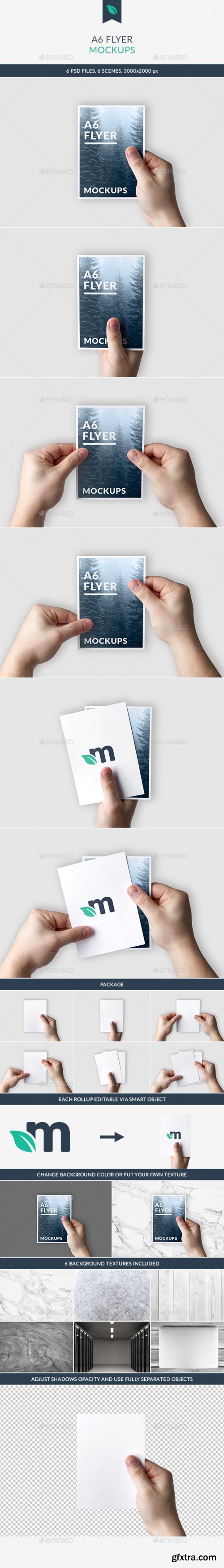 Graphicriver - A6 Flyer Mockups 21350583