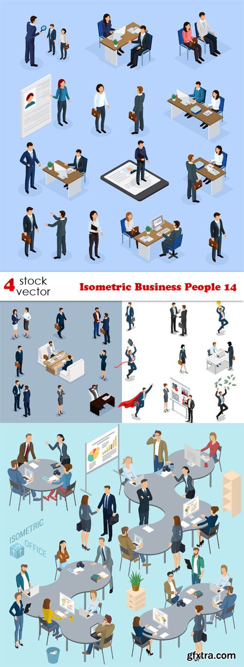 Vectors - Isometric Business People 14