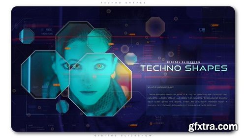 Videohive Techno Shapes Digital Slideshow 21702006