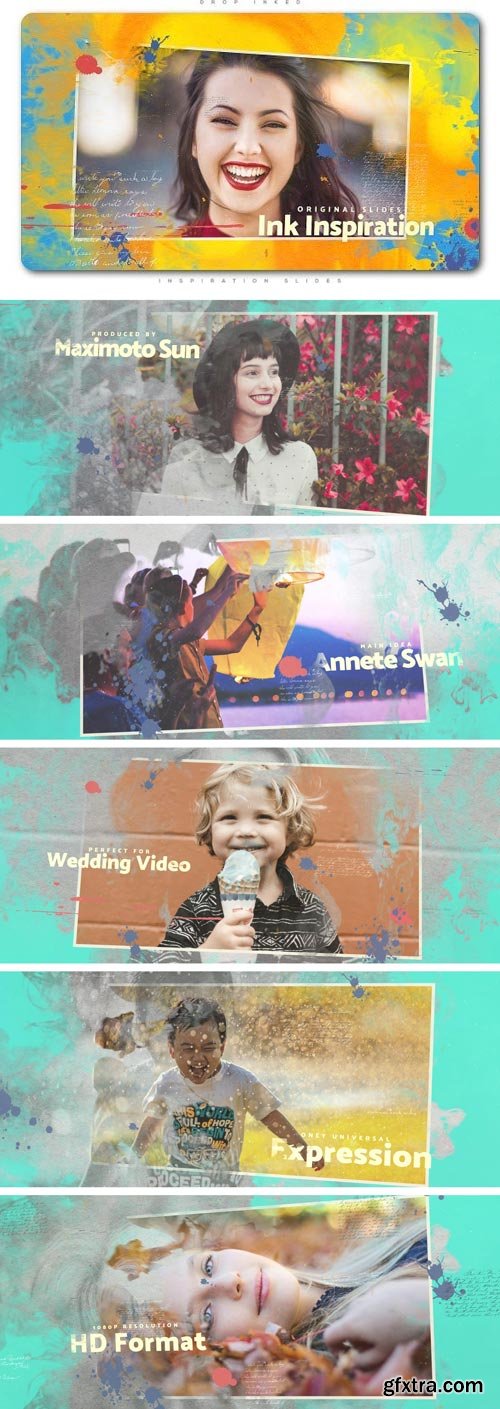 Videohive - Drop Inked Inspiration Slides - 21513776