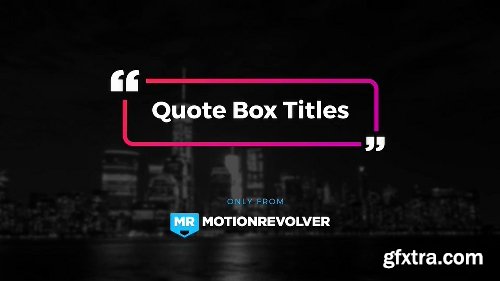 Videohive Quote Box Titles 19857551