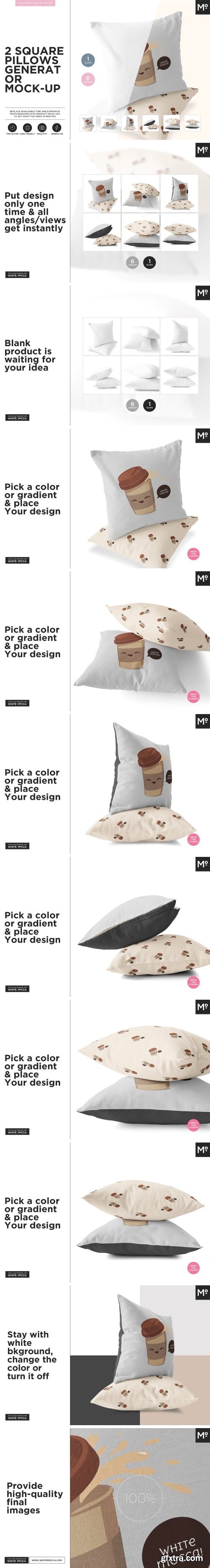 CM - 2 Square Pillows Generator Mock-up 1510334