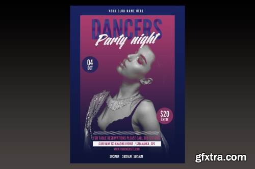 Dancers Party Night Flyer Poster