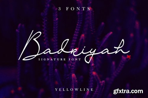 Badriyah Font Family - 3 Fonts