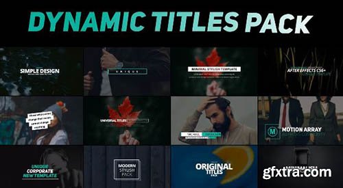 Dynamic Titles Pack - After Effects 89542