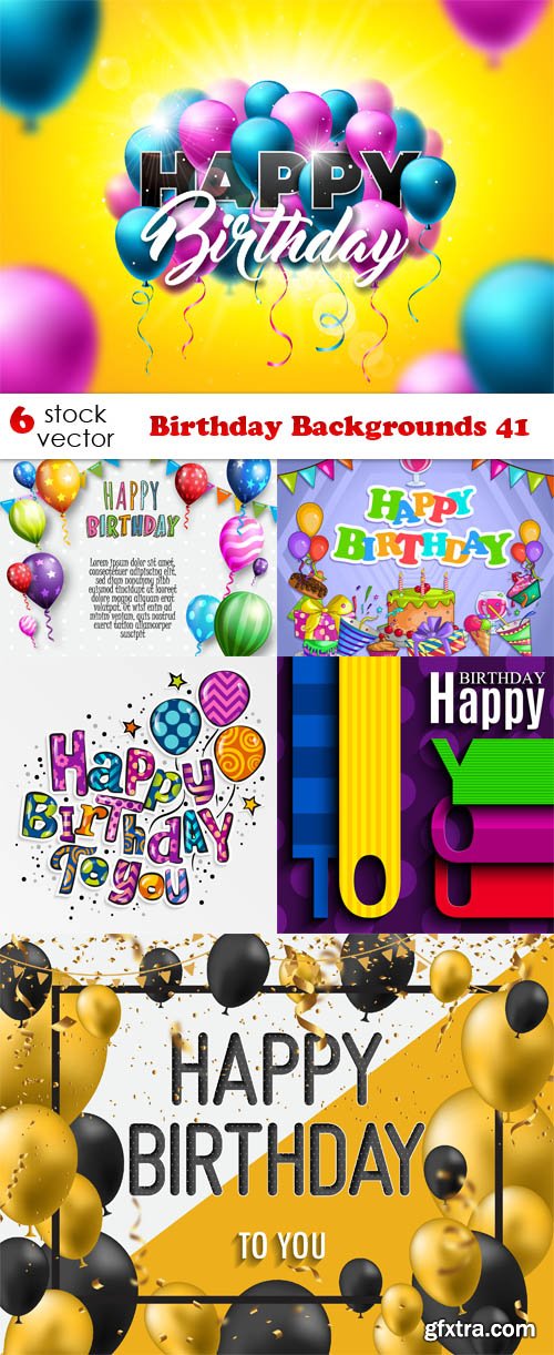 Vectors - Birthday Backgrounds 41