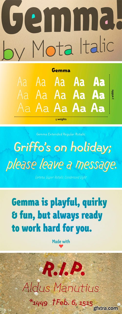 Gemma Font Family