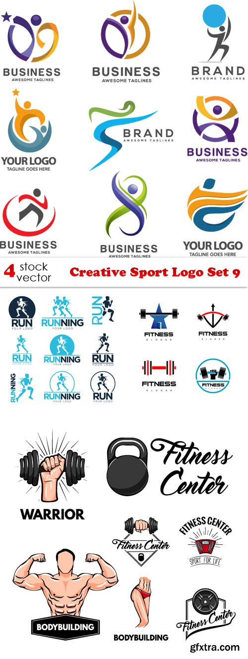 Vectors - Creative Sport Logo Set 9