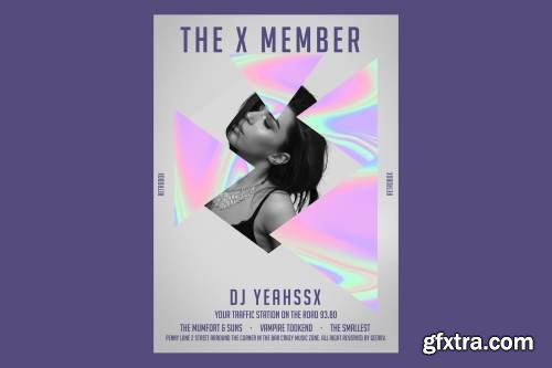 The X member Flyer Poster