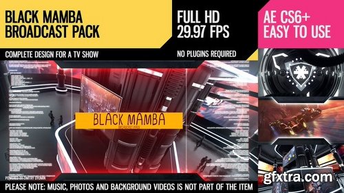 Videohive Black Mamba (Broadcast Pack) 14030520