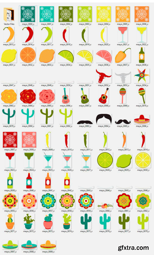 Designbundles - Cinco de Mayo Vector Clipart 89169