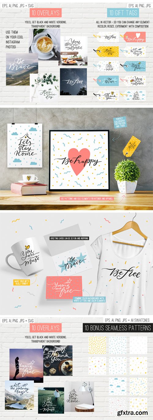 Designbundles - 10 Overlays, Cards and Tags 12225