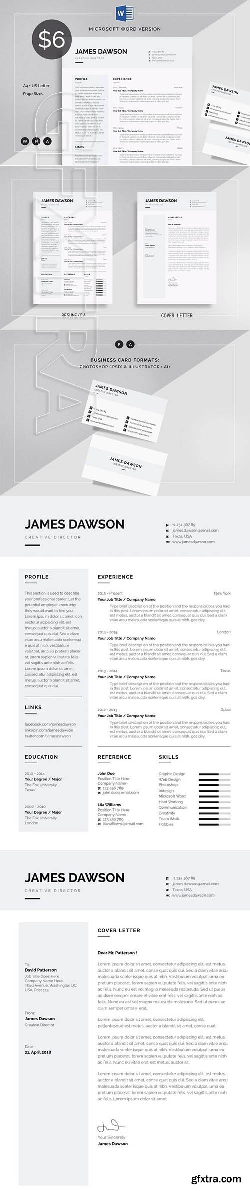 CreativeMarket - Resume CV 2442662