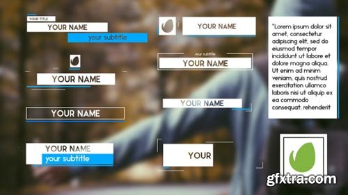 Videohive - Lines - Clean and Simple Lower Thirds - 12277479