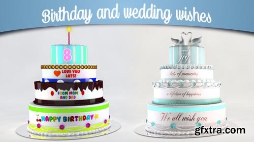 Videohive - Birthday and Wedding Wishes - 12839150