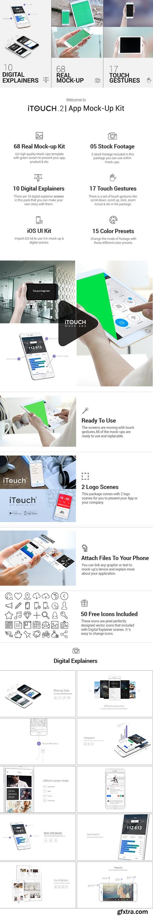 Videohive - iTouch 2 | App Promo Mock-Up Kit - 11589383