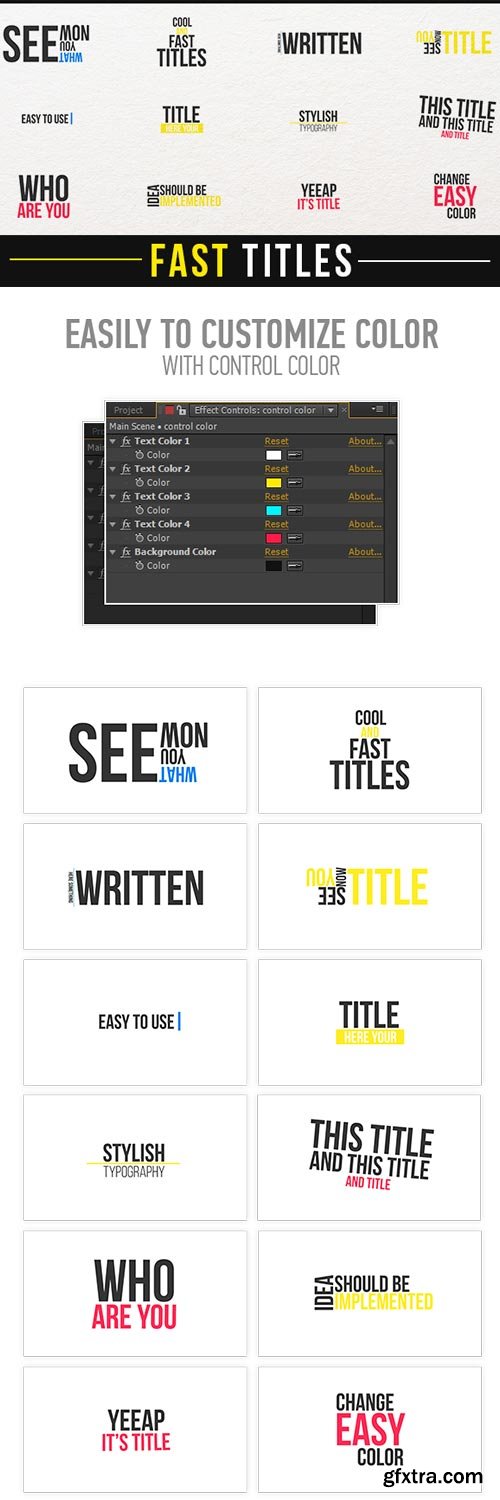 Videohive - Fast Titles - 13635649