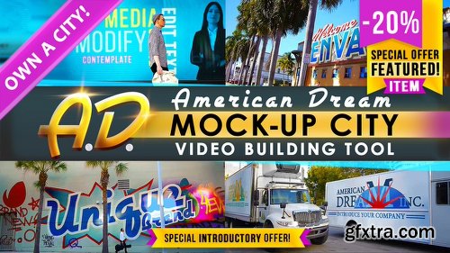 Videohive AD - City Titles Mockup Business Intro 21924523