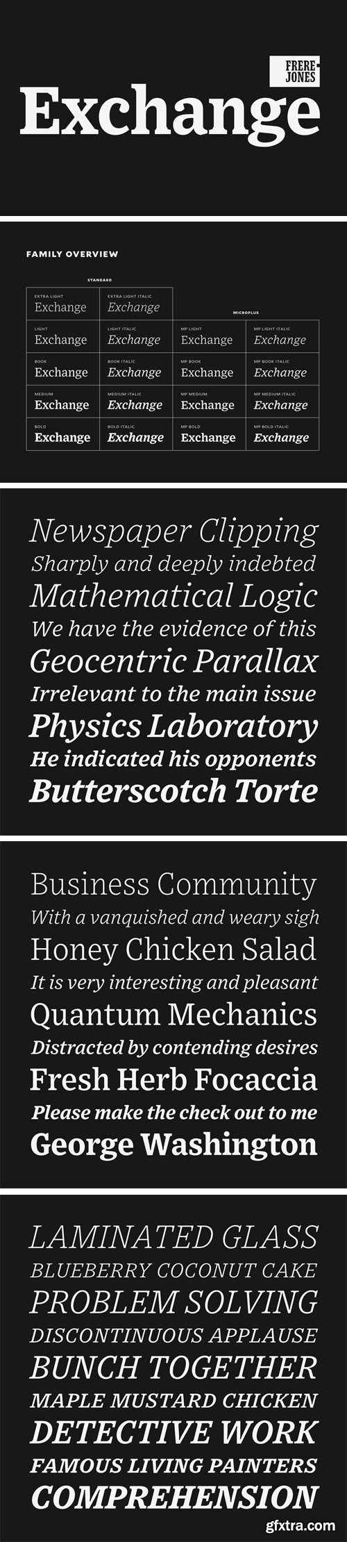 Exchange Font Family