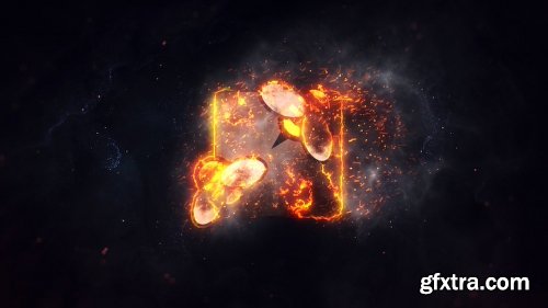 Videohive Burning Fire Logo 21370383